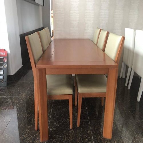 Bộ bàn ghế ăn gỗ tần bì 02